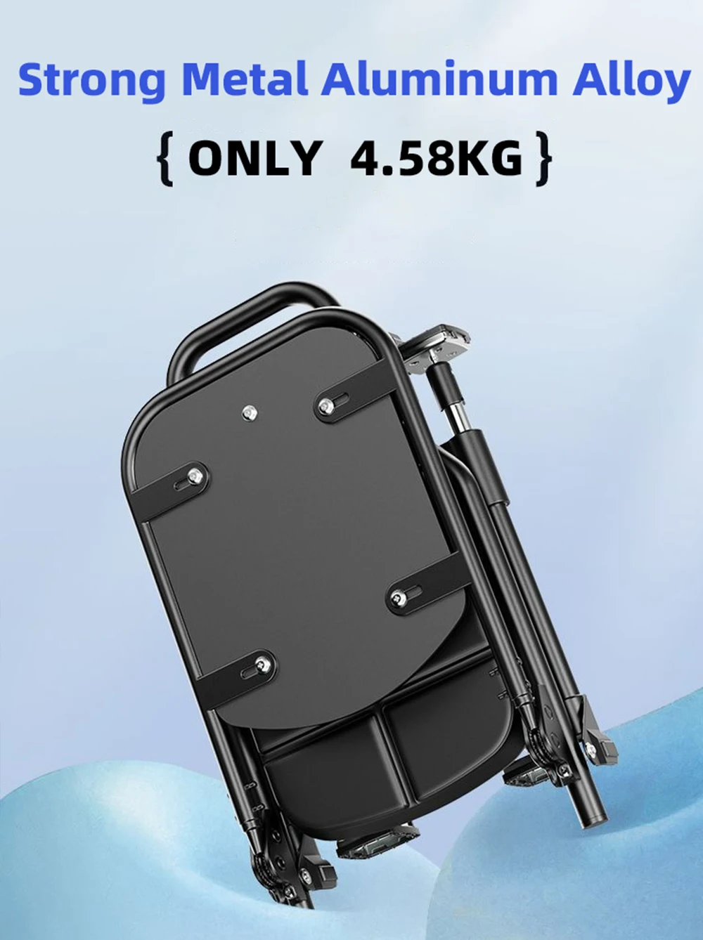 Silla NUNATAK de Metal para pesca de carpa, silla plegable, silla de pesca refrigerada gruesa, silla multifuncional de 4,58 KG con respaldo - imagen 3