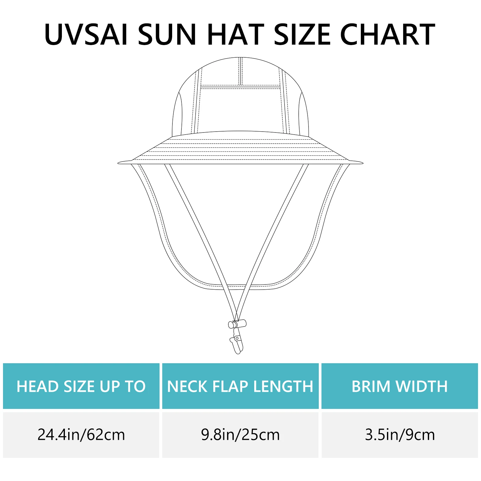 UPF-sombreros de sol plegables para hombre y mujer, gorro de ala ancha con solapa de cuello grande, protección UV, jardinería, pesca, playa, 50 + - imagen 3