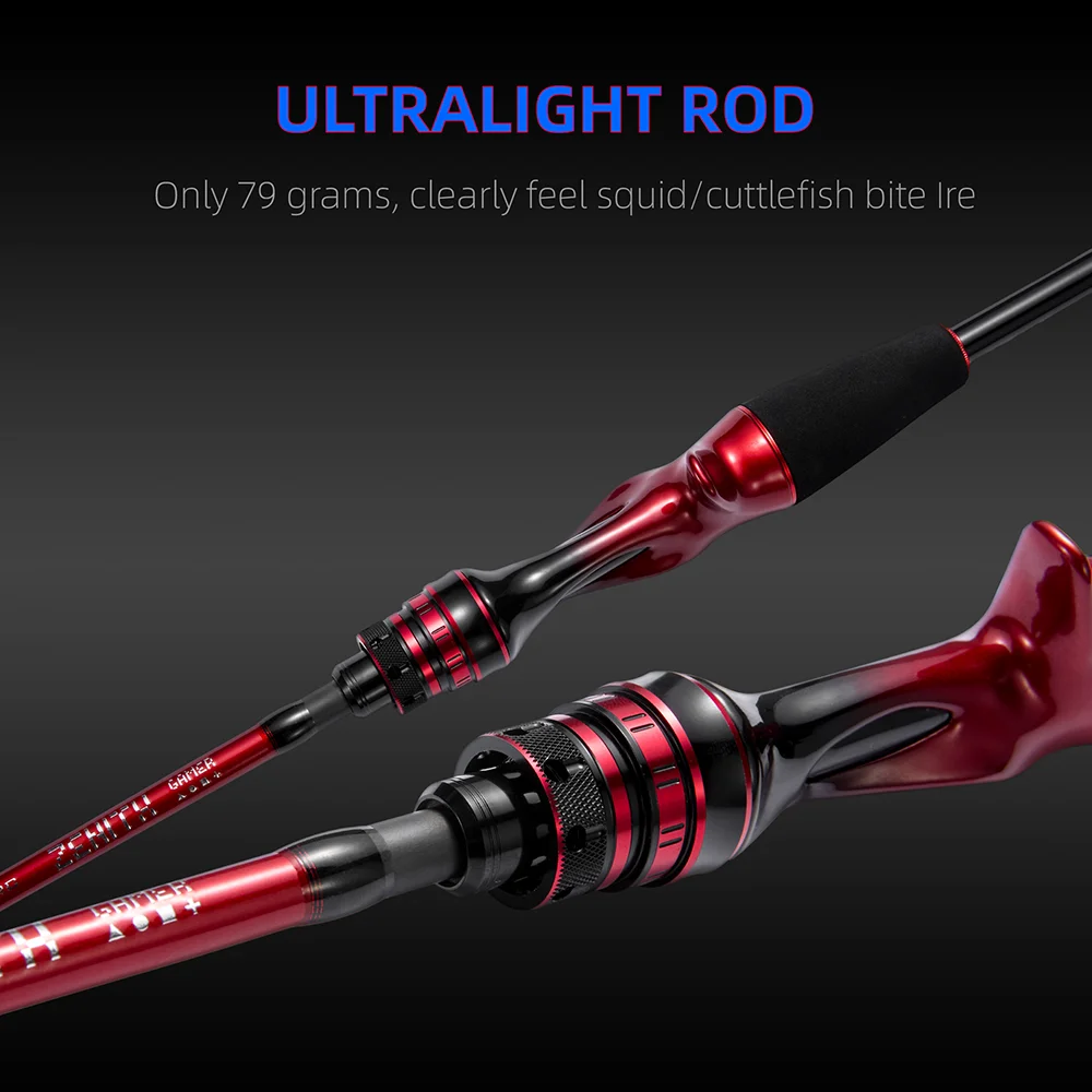 SOLOKING ZENITH-caña de pescar serie Gamer, punta de Tianium, sepia, pulpo, caña de pescar, calamar, barco, pesca con patas web - imagen 2