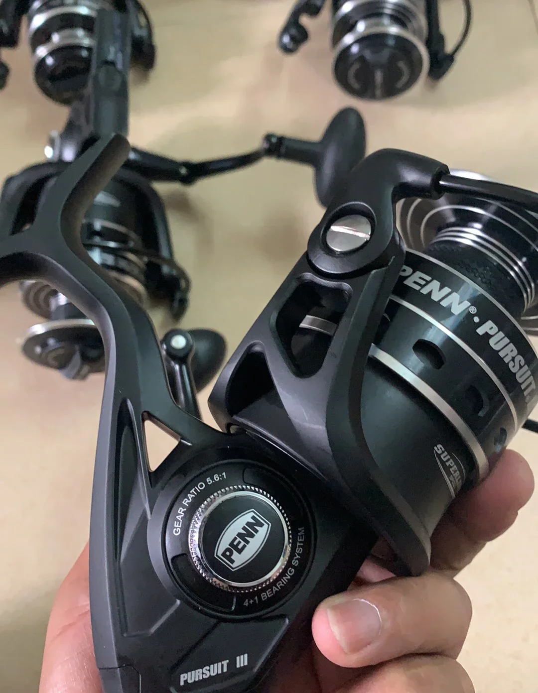 100% Original nuevo PENN Pursuit III 4000 5000 6000 rueda de pesca de barco de agua salada de mar grande 4 + 1 BB con carrete giratorio de cuerpo totalmente metálico - imagen 3