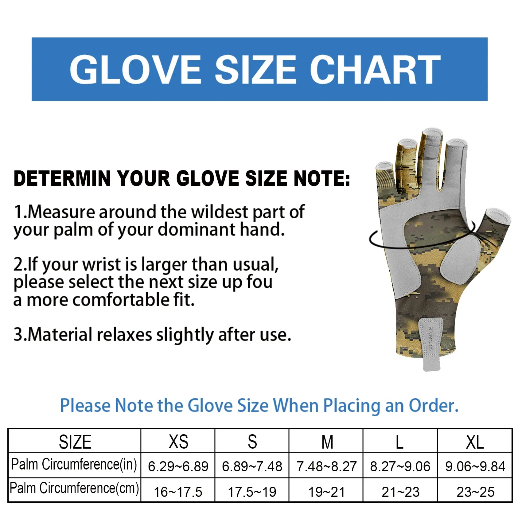 Los guantes de pesca sin dedos Riverruns están diseñados para hombres y mujeres, pesca, canotaje, kayak, senderismo, correr, ciclismo - imagen 5