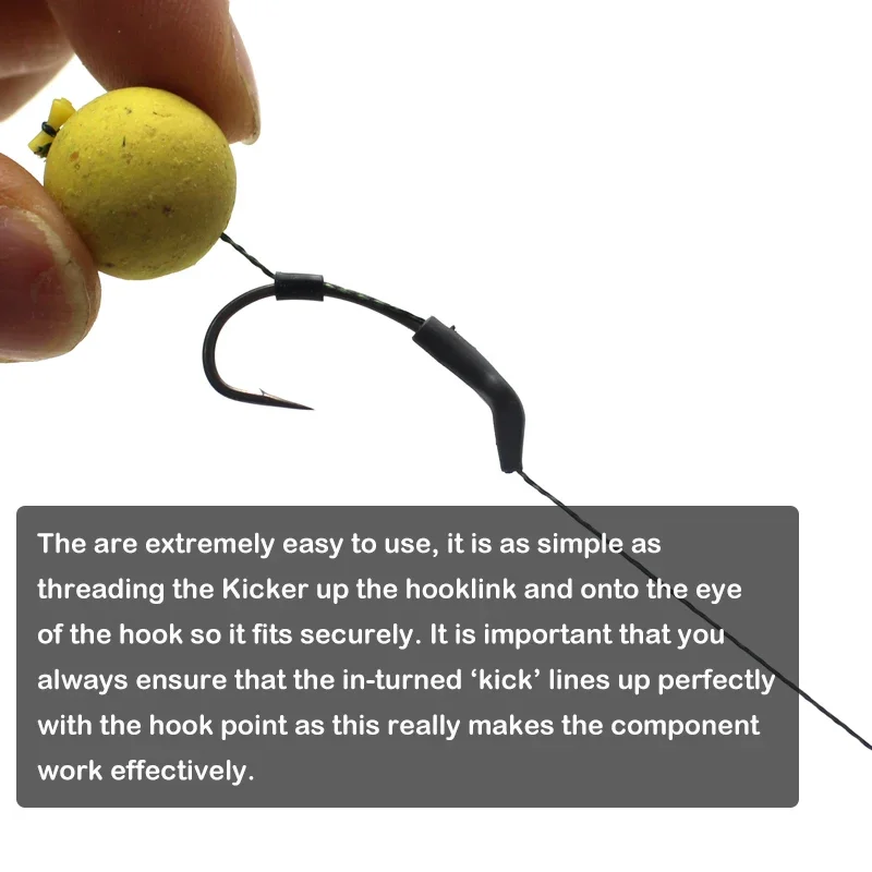 Mangas antienredos para pesca de carpa, gancho Kicker, alineador de línea de tungsteno, aparejos para el cabello, aparejos terminales, accesorios, 8 Uds. - imagen 4