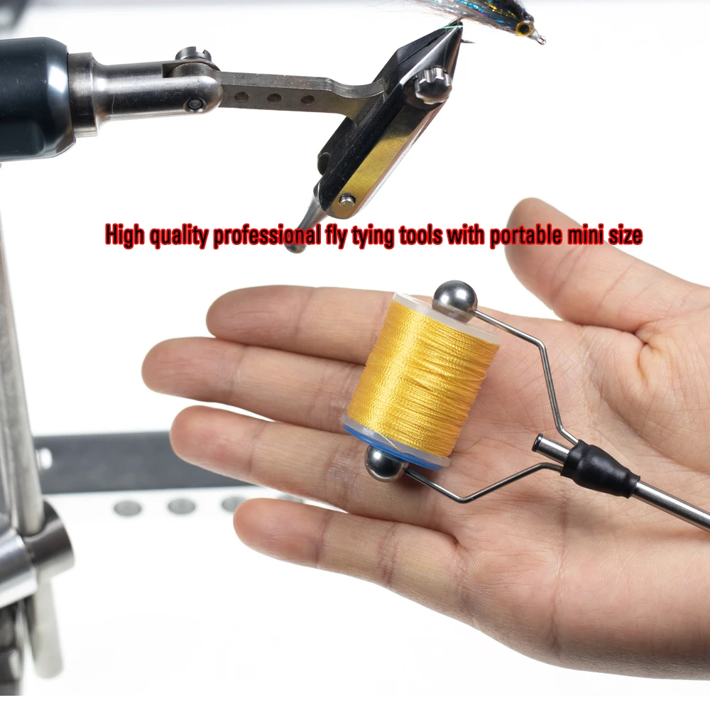 Wifreo soportes de bobina de atado de moscas con punta bicerámica, soporte de cabeza de bala estándar profesional, Material de herramientas de atado de moscas - imagen 5