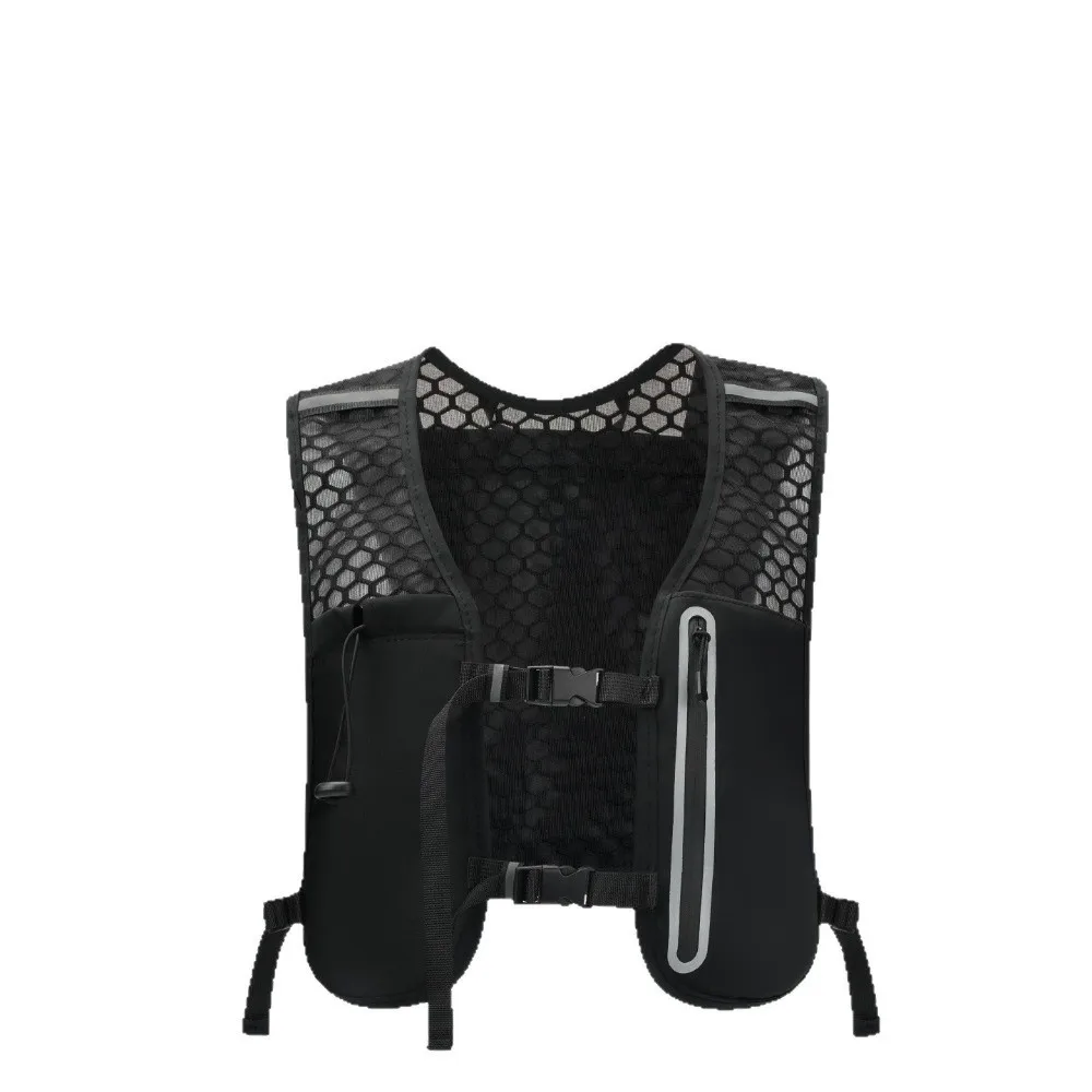 Chaleco de hidratación transpirable para correr, chaleco de hidratación ligero antideslizante, bolsa deportiva, paquete de pecho de vejiga práctico multifuncional - imagen 5