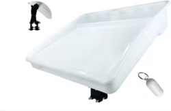 Tabla de cortar de Pesca Oceánica, soporte de poste único, riel de guía, soporte de caña de cortar cebo, accesorios marinos de montaje