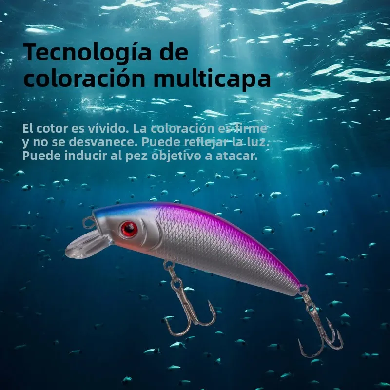 Señuelos Minnow Flotantes – Plástico Duro para Lanzamiento Largo - imagen 3