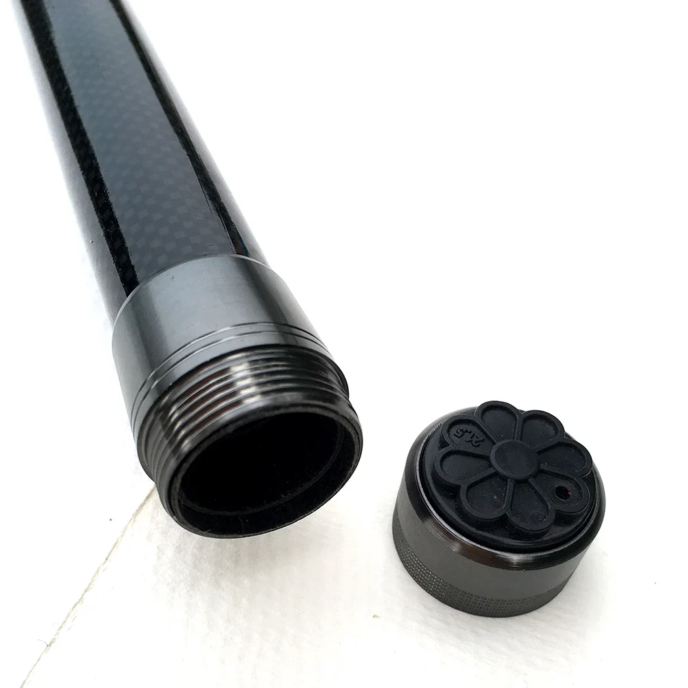 Cañas de pescar de carbono para mar, accesorio giratorio de 1,8 M, 2,1 M, 2,4 M, 2,7 M, 3,0 M, varilla telescópica ligera de vidrio duro para surf en el océano, carpa voladora - imagen 5