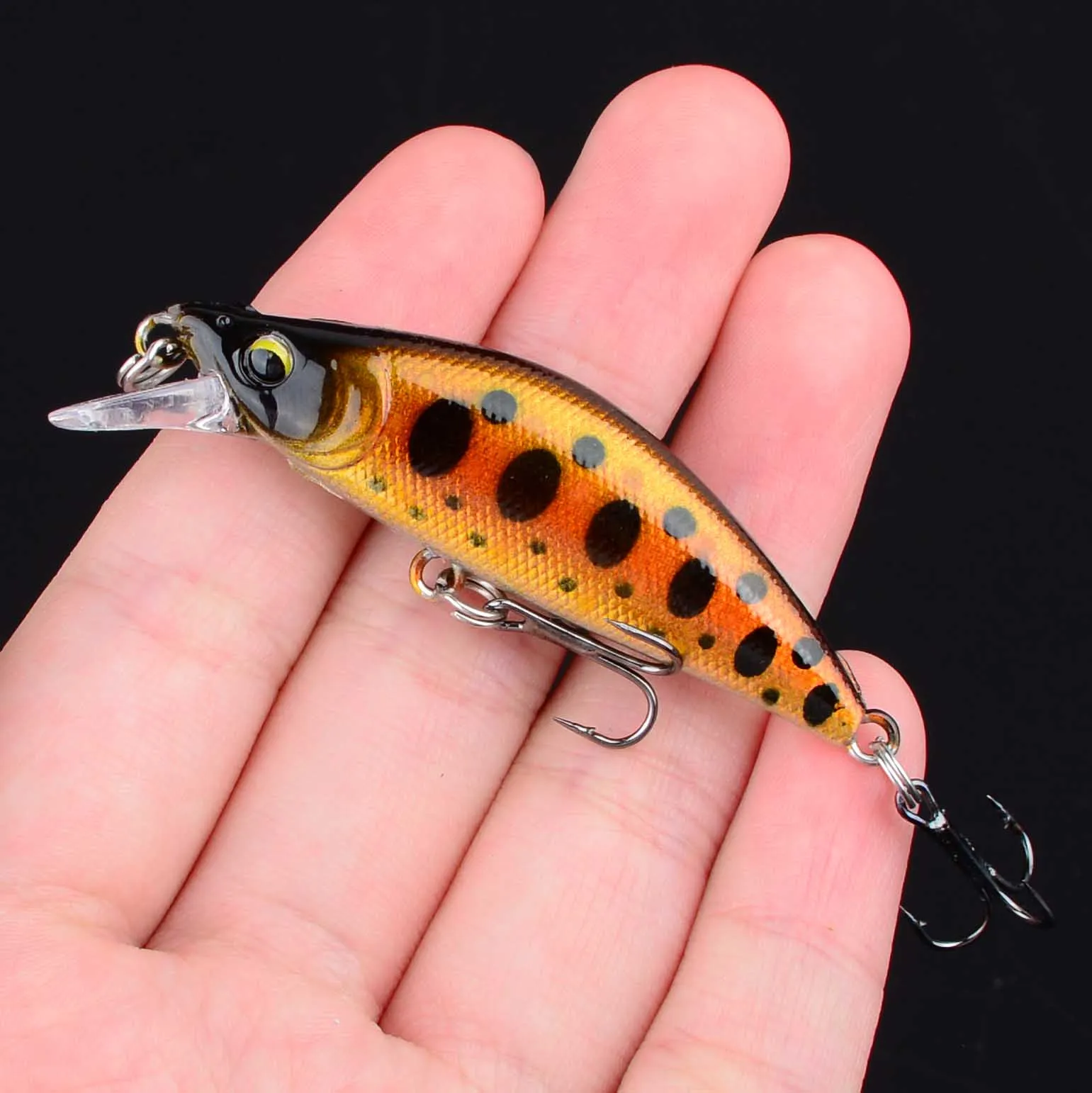 Señuelo Crankbait Wobbler Minnow 3D Eyes – Cebo duro para lubina - imagen 4
