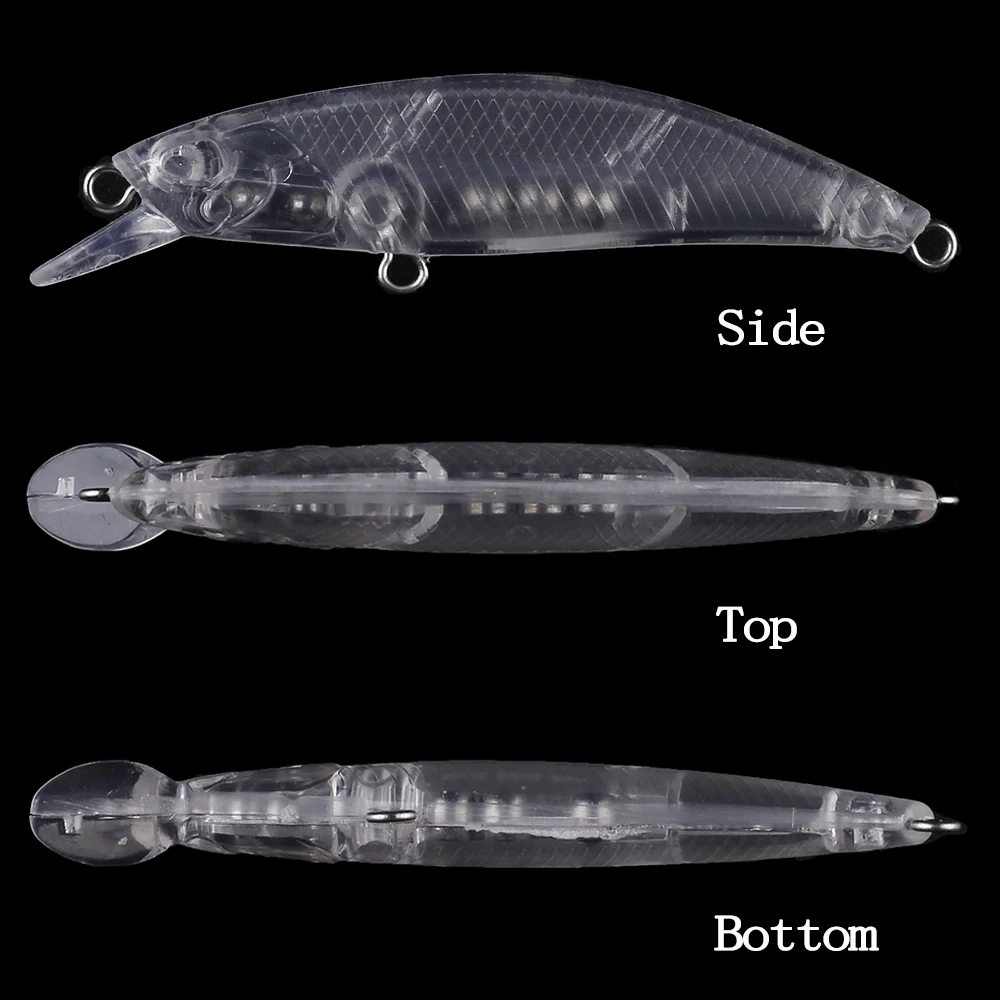 Chan'sHuang-Cebo en blanco sin pintar para 20 piezas, cebo de buceo, labio que se hunde, piscardo, 7CM, 3,5G, aparejo de señuelo de pesca Artificial hecho a mano - imagen 3