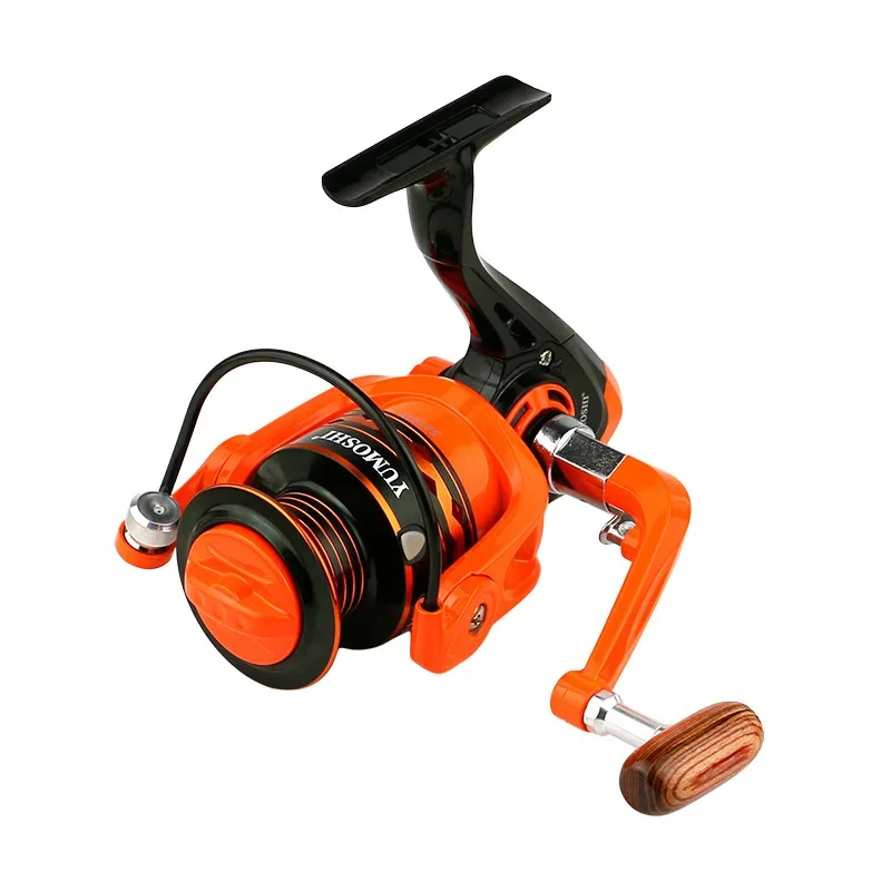 Carrete de Metal naranja, carrete giratorio, equipo de pesca de agua salada de fundición larga, cuerpo de aleación ligero, fundición de Surf de aguas profundas de alta visibilidad - imagen 5