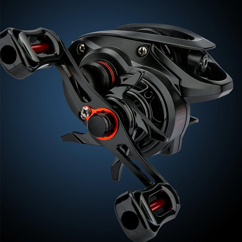 CEMREO nuevo carrete de pesca de fundición de cebo 7kg sistema de freno magnético de arrastre 7,0: 1 RS-B de pesca de carpa de lubina de cuerpo pequeño