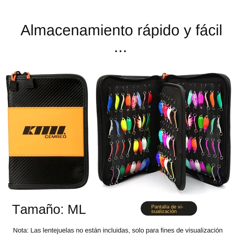 Cartera para señuelos de gran capacidad, bolsa giratoria duradera, almacenamiento de señuelos, Estuche de transporte, billetera para Gitter, bolsa de pesca, accesorios de pesca - imagen 5