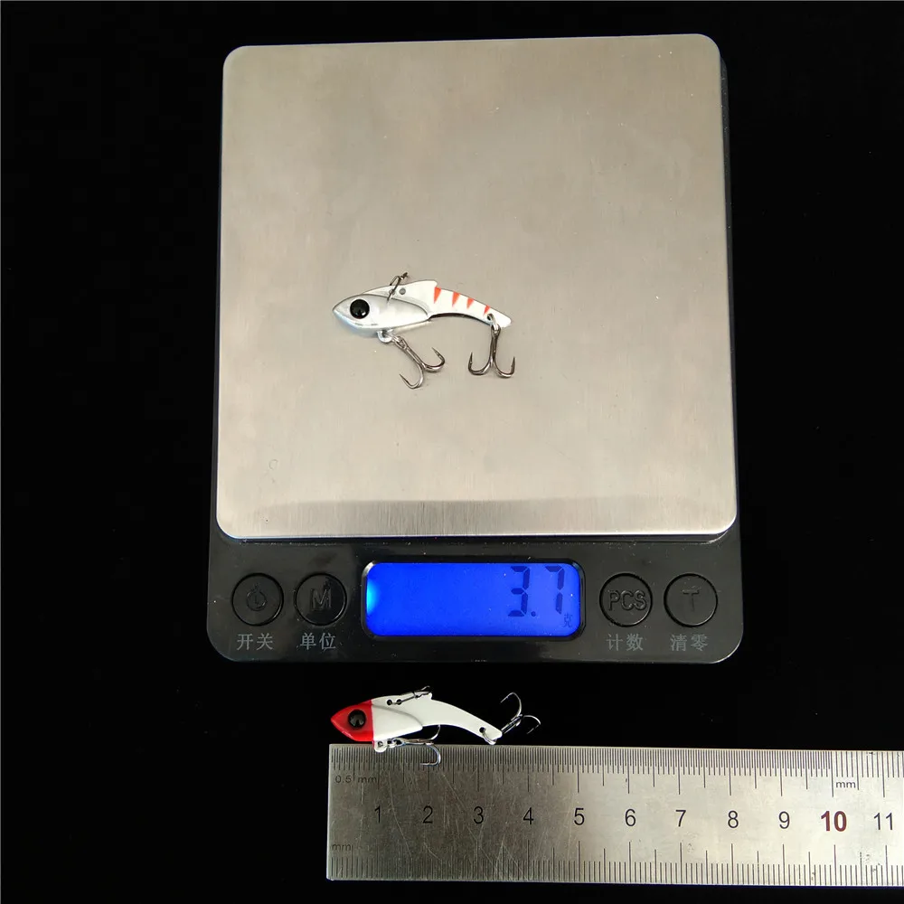 TSURINOYA-señuelo de pesca de Metal, 8 piezas, VIB, AJING, trucha, cebo duro, 34,5mm, 3,5g, Rochfish, Barracuda, Lucio, aparejos de pesca de invierno - imagen 3