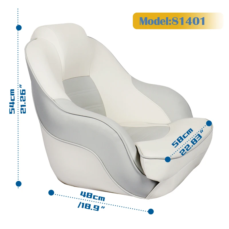 Silla para barcos, asientos para barcos de pesca con cojín de calidad naval, almohadillas para Lancha, accesorios para barcos, silla de conducción marina para Kayak - imagen 3