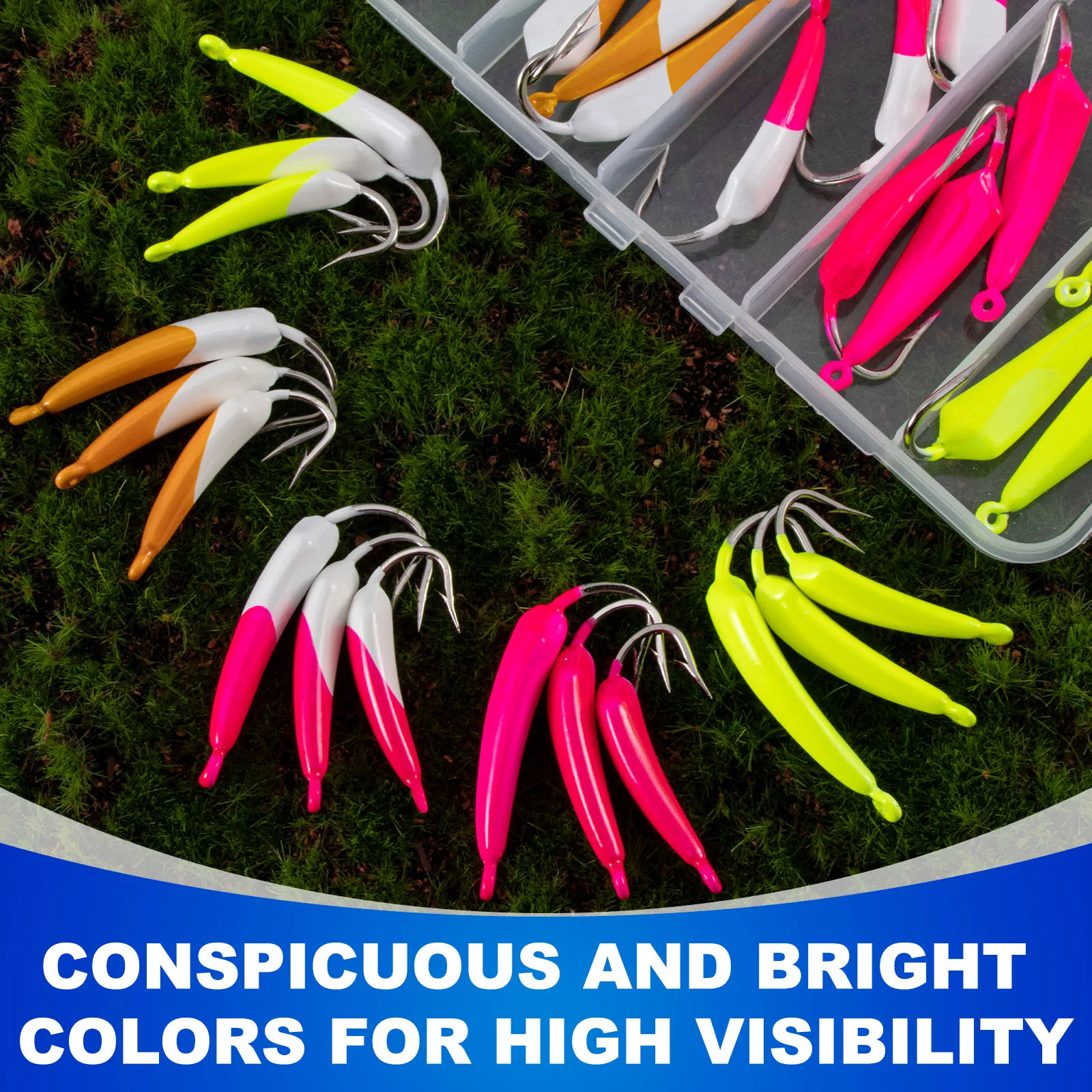 Plantillas de Pompano para pesca de Surf, cabezales de plátano, plantilla de pie para agua salada, fundición de playa, Halibut Striper Redfish, 10/20 piezas - imagen 4