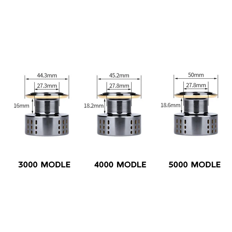 Carrete de pesca giratorio, accesorio ultraligero de arrastre máximo de 15kg, para Surfcasting, Jigging de agua salada, serie 3000, 4000, 5000 - imagen 4