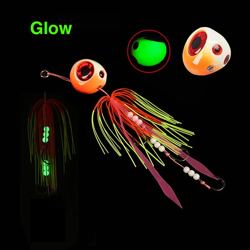 60g 100g 120g 150g 200g Tai Kabura Slider Jig Sinker plomo Jigging señuelos Inchiku Tai gomas pargo rojo cebos de pesca de mar barco - imagen 2