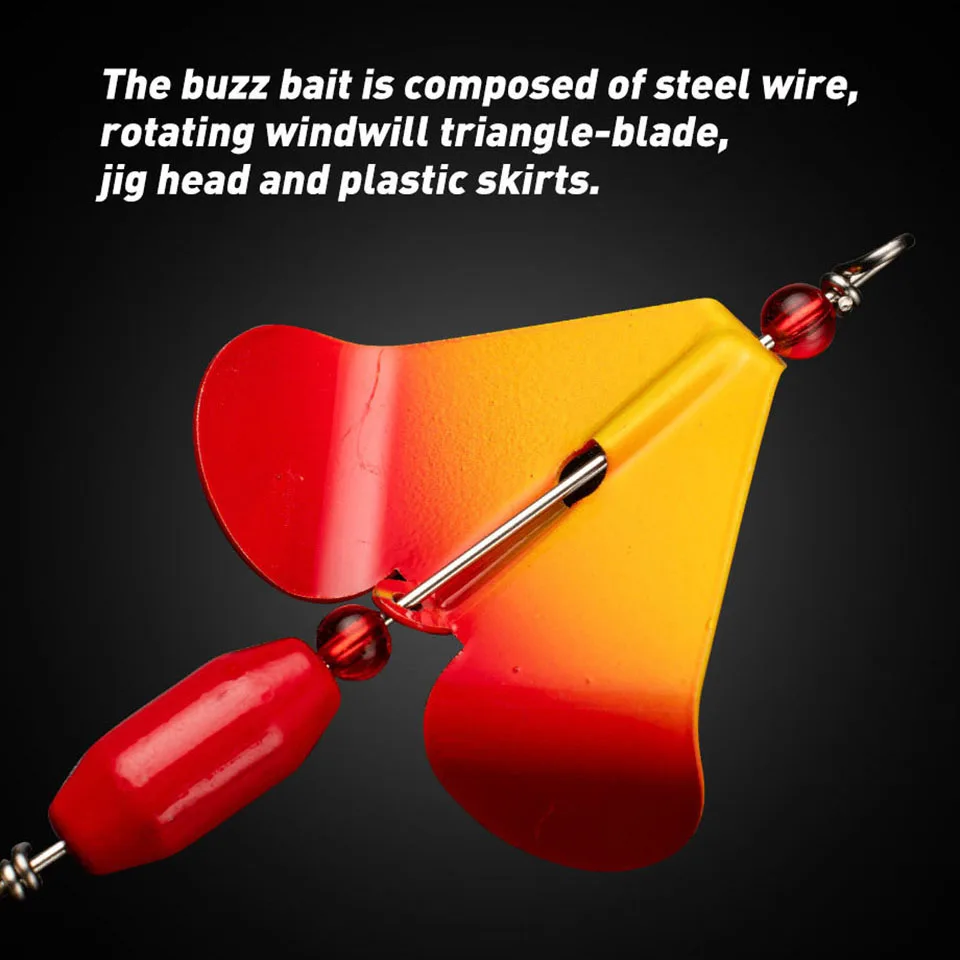 WALK FISH-Señuelos de Pesca de 12g y 19g, cebo de Metal con falda de goma Artificial, Wobbler, zumbador, señuelo Jigging, cuchara giratoria - imagen 4