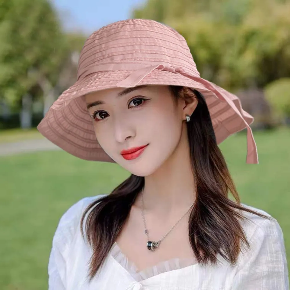 Sombrero de ala de protección, sombrero de pescador, sombrero de cubo, sombrero de playa, sombrero de verano - imagen 5