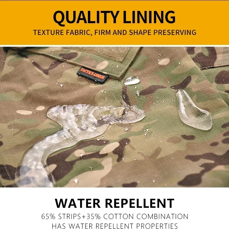Pantalón camuflaje táctico para pesca con refuerzos en rodilla - imagen 3