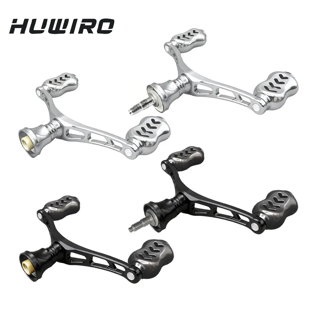 Carrete giratorio ligero y fuerte, doble mango de Metal CNC para carrete de pesca SHIMANO/DAIWA, mango eléctrico EXCELER/STRADIC/TATULA - imagen 2