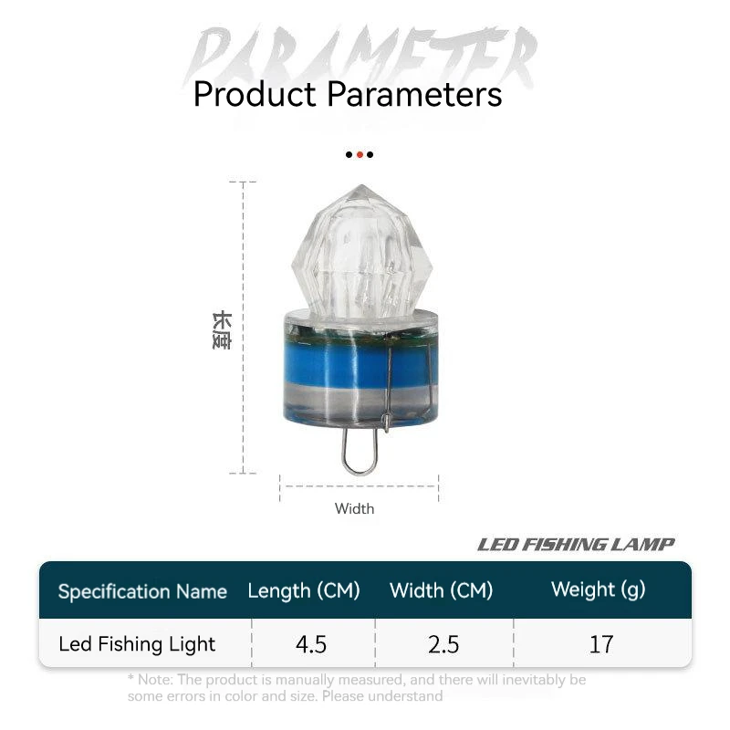Señuelos de pesca, luces de pesca de gota profunda, cucharas LED, luces de diamante subacuáticas para agua salada, señuelo de curricán, aparejo halibut, cebo intermitente - imagen 4