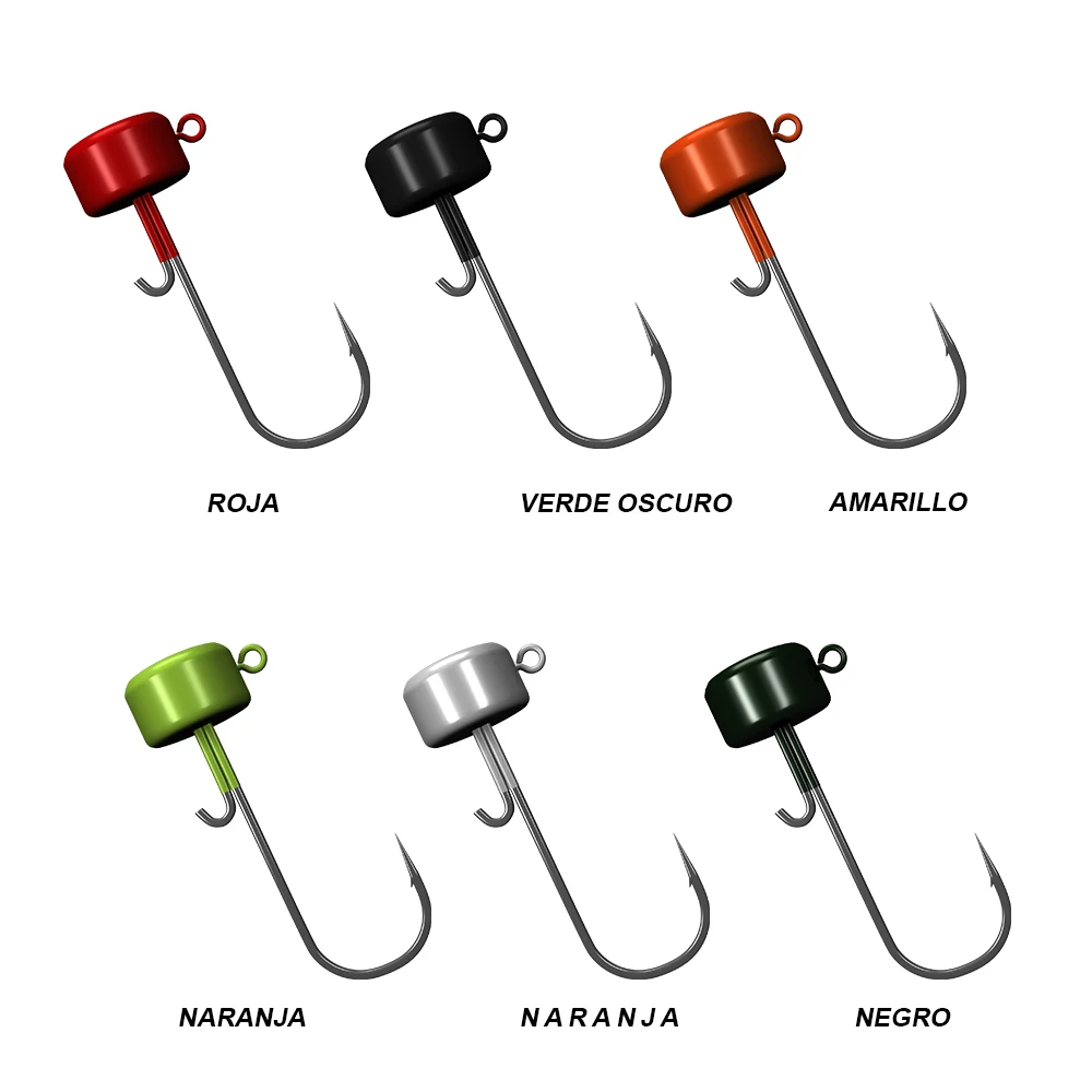 FTK Anzuelos Jig Head – Cabezas tipo hongo para vinilos - imagen 5