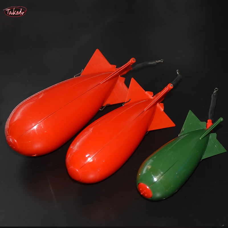 TAKEDO YD01 alimentador de carpa lanzador de cebo herramienta de pesca alimentador de cohetes bomba flotador señuelo soporte de cebo cohete de pellets para pesca de carpa - imagen 4