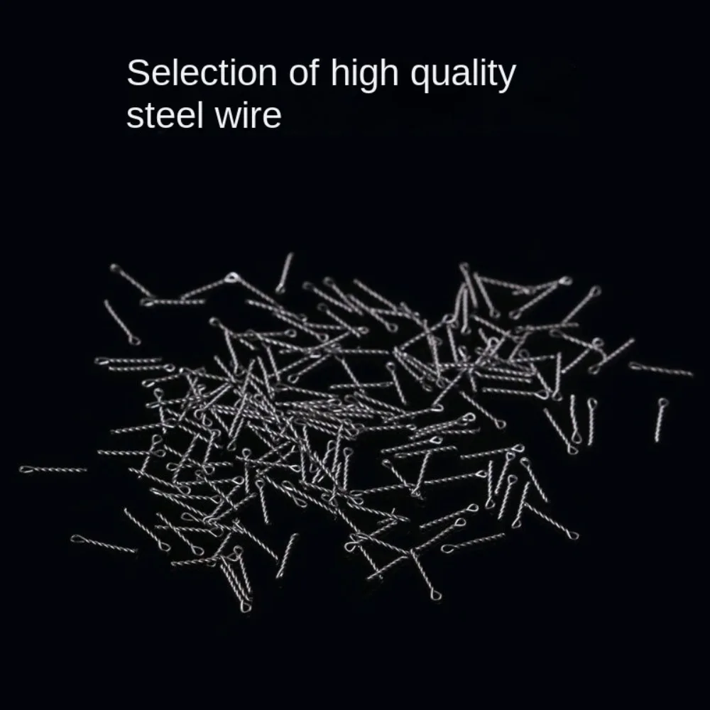 50 Uds. De tornillos puntiagudos para pesca de carpa, tornillos de acero inoxidable, soporte para señuelo de pesca de carpa, conector de retenedor - imagen 5