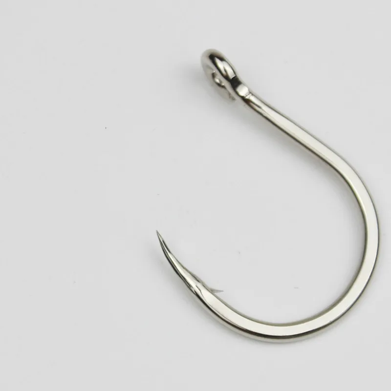 Anzuelo de villano duro extragrande, anzuelo de púas negras gigantes, chapado en estaño, aparejos de Pesca de agua salada, placa de hierro, 40 unidades por lote - imagen 4