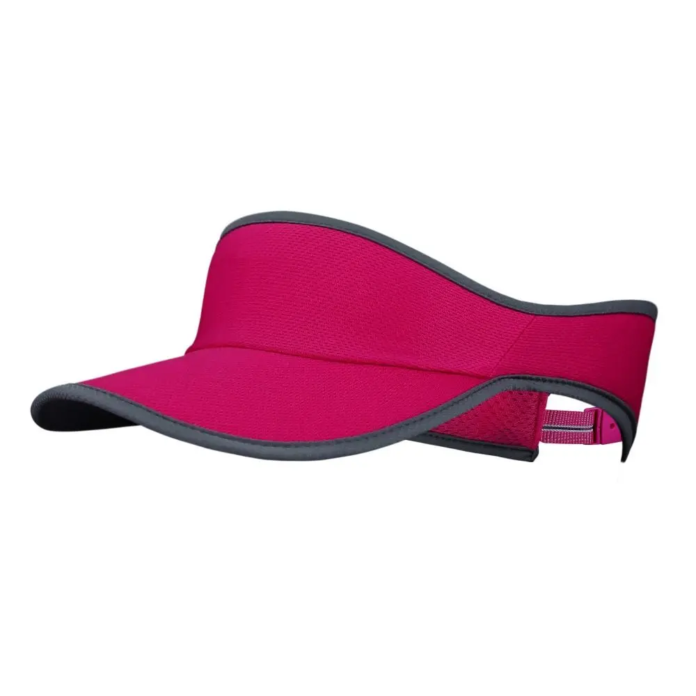 Visera de malla de verano, tapa superior vacía, sombrilla ajustable, sombrero para el sol, protección solar transpirable, sombrero de tenis para correr y viajar - imagen 2