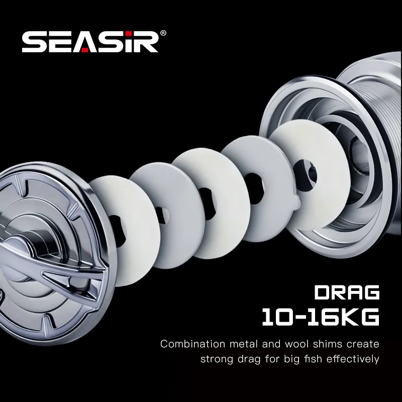 Carrete spinning SEASIR DW – Arrastre potente con POWER HANDLE - imagen 5