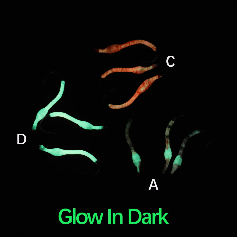 ICERIO Squirmy Worm luminosa – Mosca artificial epoxi para trucha - imagen 5
