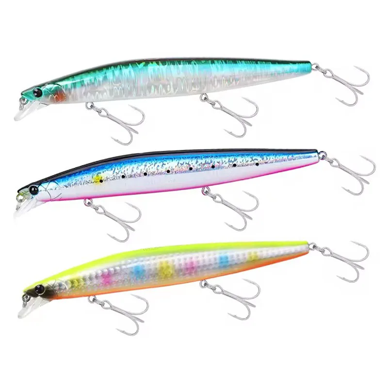 Señuelo de pesca hundido Minnow 140S DW92 140mm 26g agua salada lubina Ultra larga fundición grandes cebos duros Jerkbait - imagen 2