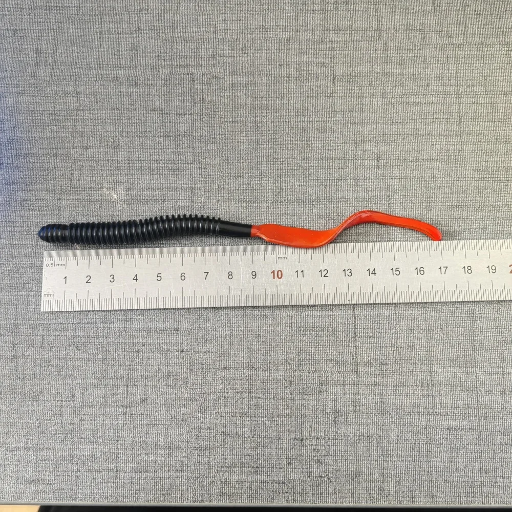 MUKUN 5 uds 14cm 6g cola larga pez silicona cebo suave Jig Wobblers señuelos cebos de goma Artificial lubina Swimbait aparejos de pesca - imagen 5