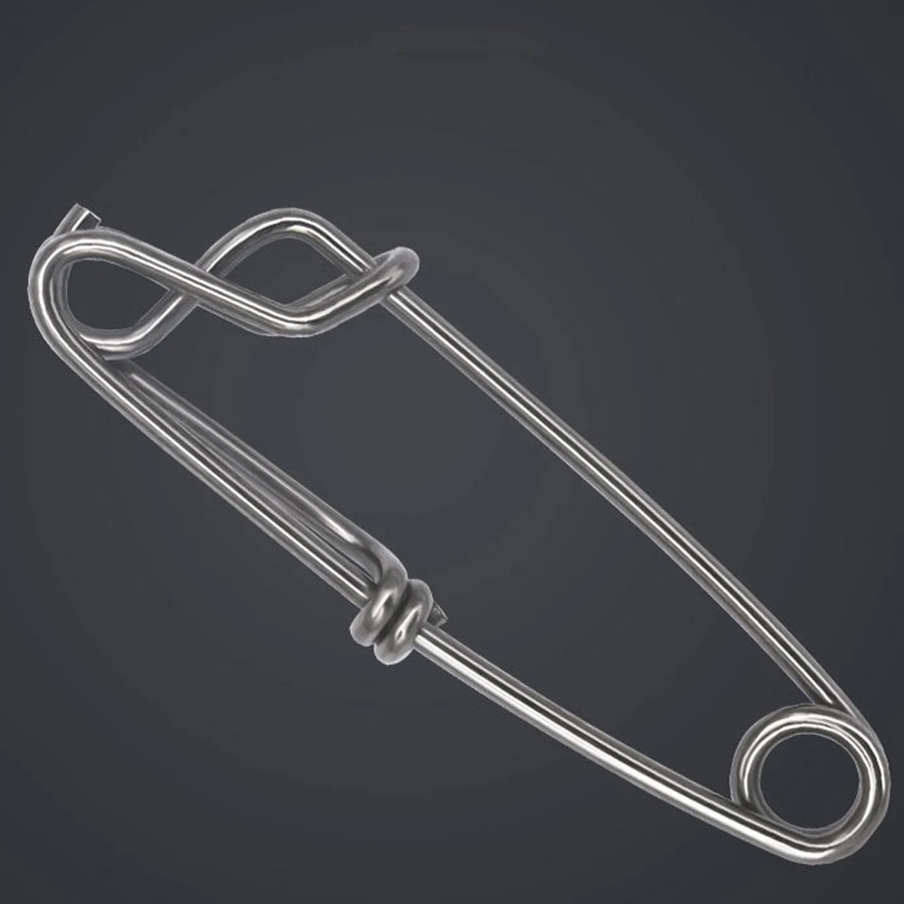 Señuelo de pesca de acero inoxidable, 1 o 5 uds., Pin rápido, conector de Clip de ojo abierto, herramientas de pesca, accesorios de pesca - imagen 5