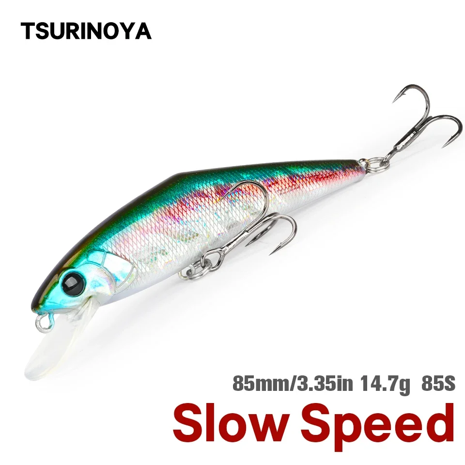 TSURINOYA 85S pececillo de velocidad lenta 85mm 14,7g señuelo de pesca hundido trucha cebo duro Artificial perca Jerkbait Wobbler - imagen 2