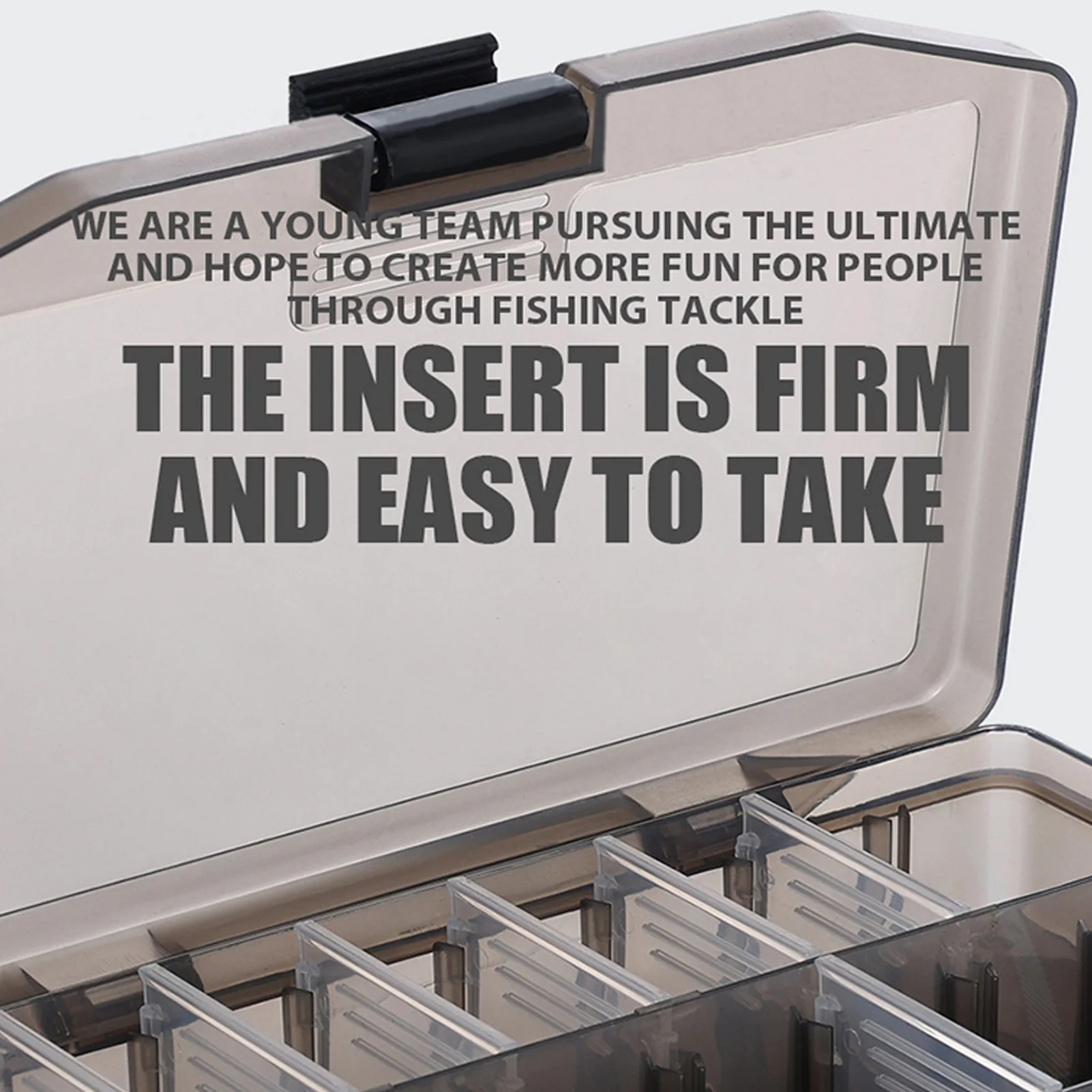 Caja de aparejos de pesca portátil, caja organizadora de 10 rejillas para señuelo de pesca, cebo, anzuelo, flotador, caja de almacenamiento de engranajes de pesca al aire libre - imagen 3