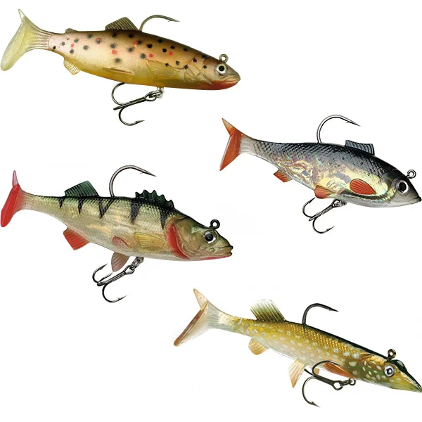 El juego de cebo falso Blessed STORM de EE. UU. Contiene cebo de simulación de cola en T para peces de plomo, que se utiliza para pesca de lubina de agua dulce - imagen 5