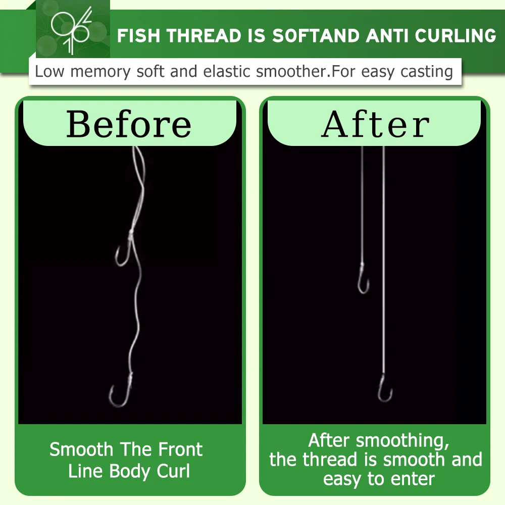 ZUKIBO Línea de pesca de 99% FLUOROCARBONO, material líder japonés, alta claridad, baja visibilidad y estiramiento, altamente resistente a la abrasión, pesca de hundimiento rápido, línea principal líder de 100 M, 300 M - imagen 2