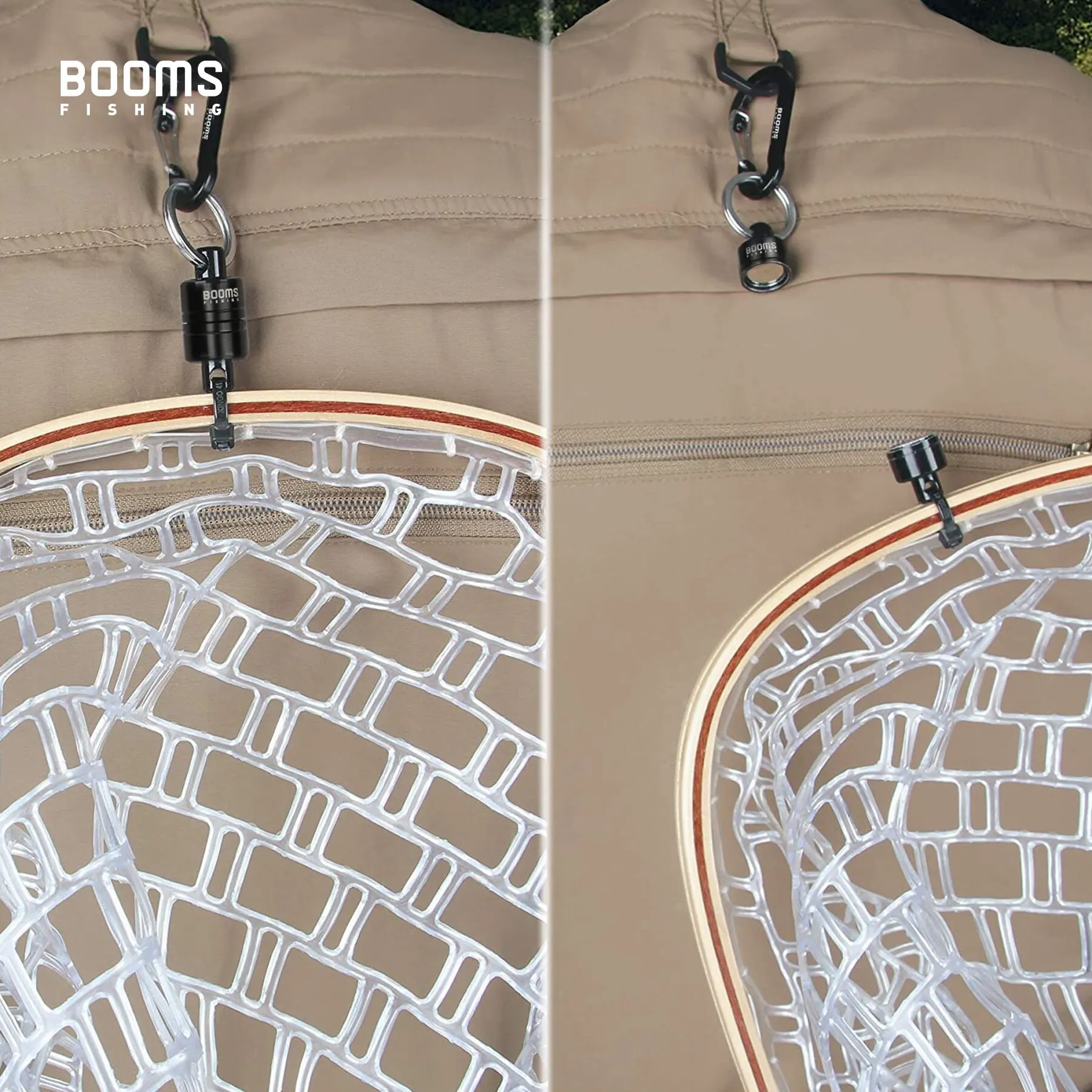 Booms Fishing MN2 Clip de liberación magnética con cordón de 1,5 m, alicates de red de pesca, soporte, aleación de aluminio, accesorios para herramientas de pesca - imagen 4