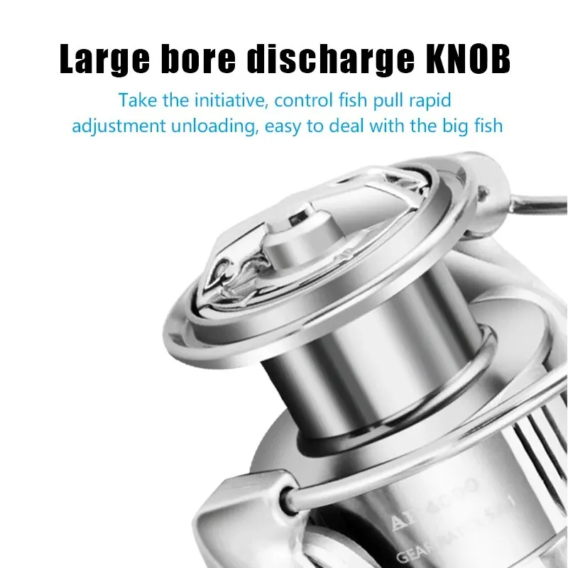 Huidiao-carrete de pesca AP2000-7000, carrete de pesca ultraligero, marco de Metal, suave y resistente, alta velocidad - imagen 5