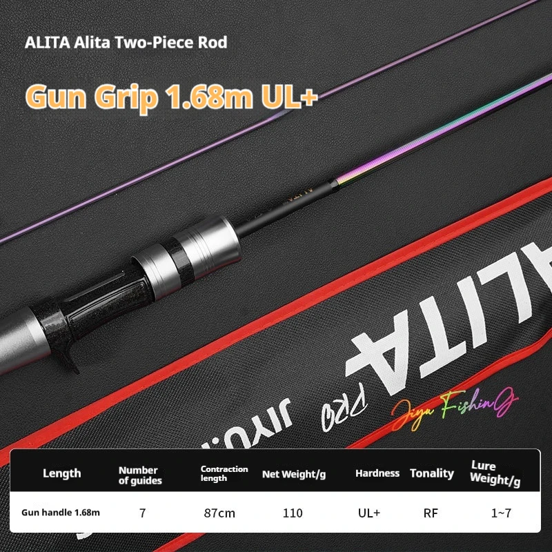 Caña Jiyu Alita Pro Casting/Spinning para señuelos Rainbow Stream - imagen 5