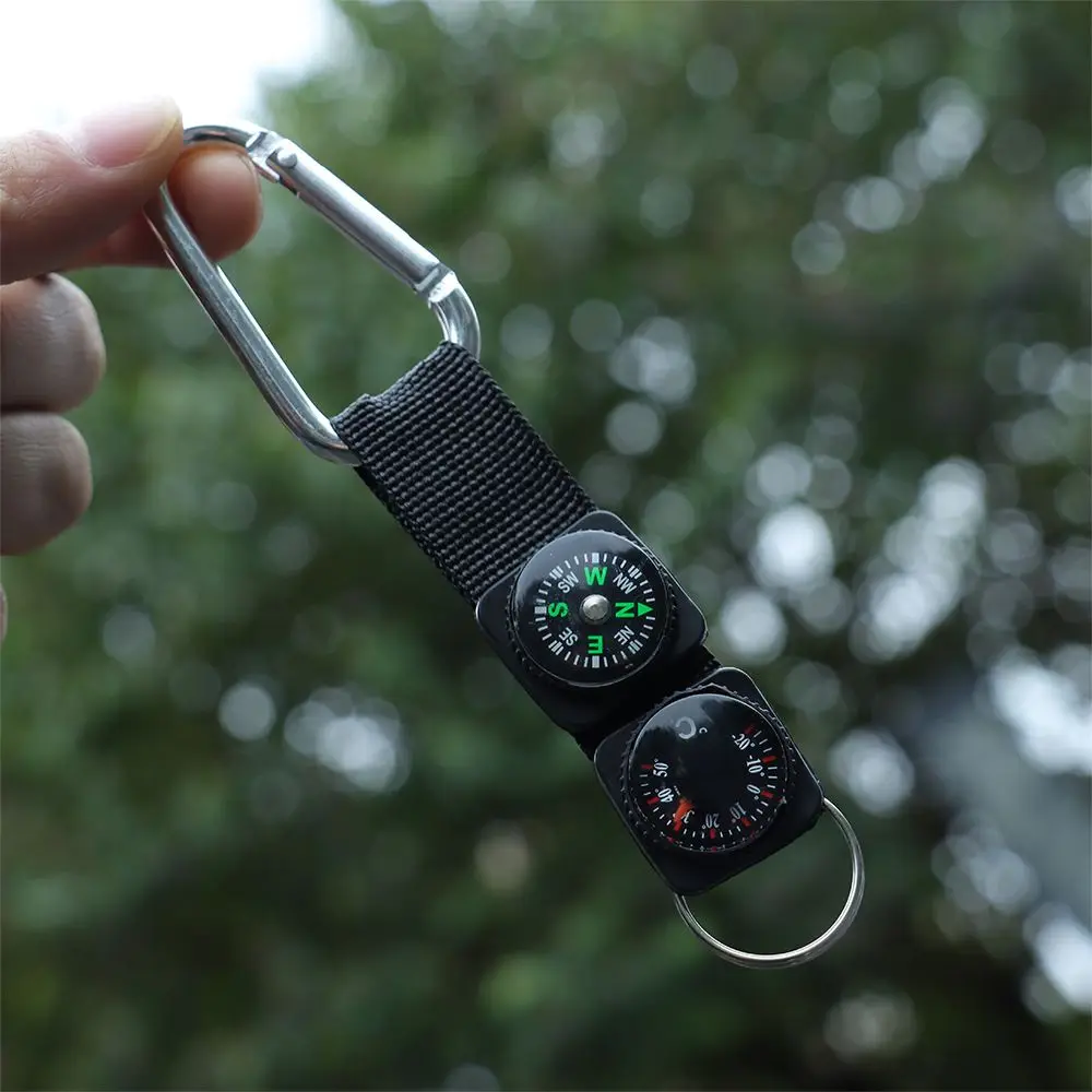 Llavero mosquetón W con brújula y termómetro – Mini para camping - imagen 5