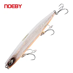 Noeby-señuelo de pesca con plantilla de lápiz que se hunde, 130mm, 38g, Wobblers de larga distancia fundida, cebo duro Artificial, Señuelos de Pesca de Mar
