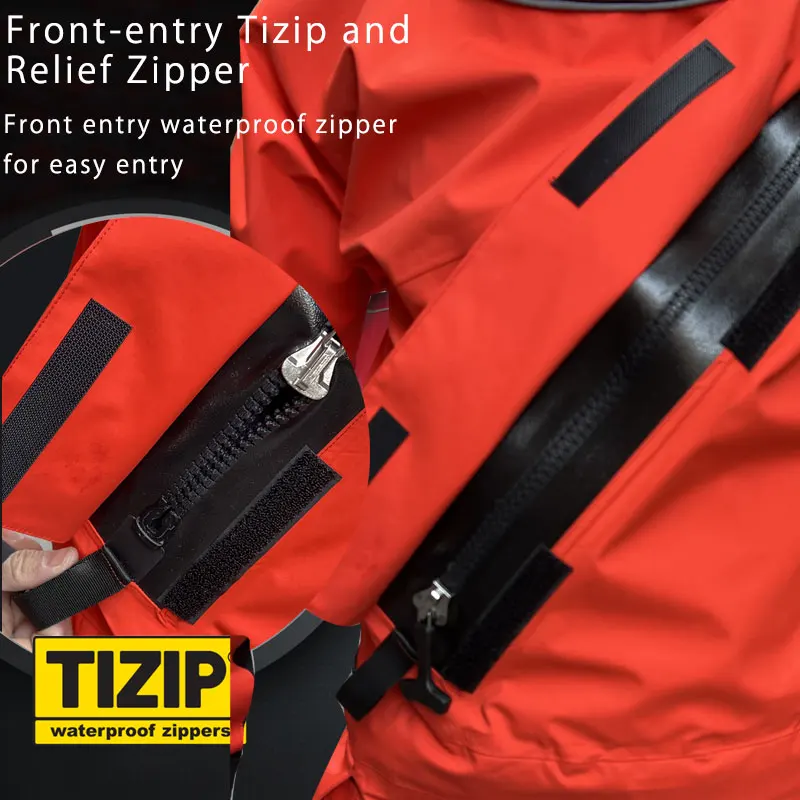Trajes secos de rescate de agua de superficie Traje de seguridad del mar de Maine Traje seco transpirable de rescate de hielo Traje seco para nadar, agua rápida, protector de recubrimiento - imagen 5