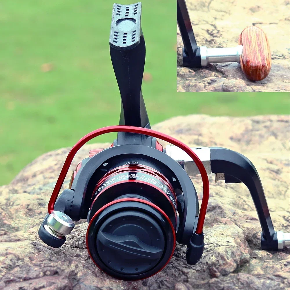 Carrete de pesca giratorio, accesorio de Metal, mango plegable, Europa, EF 1000- 9000, 5,5 12BB: 1, gran oferta - imagen 3