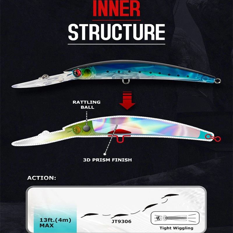 Señuelo de pesca de buceo profundo, cebo duro Megabass Cranbait japonés Wobblers para Lucio, 130mm 24g leurre peche en mer flottant surface dur carnassier leure de pêche brochet - imagen 5