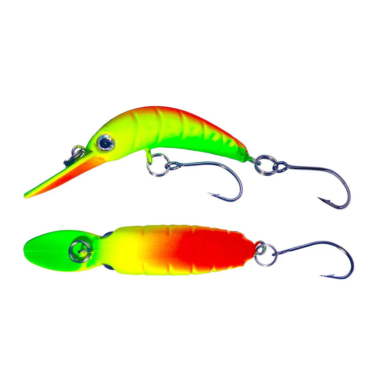 HENGJIA-señuelo de pesca Wobbler, moldeador de gusanos de arroz, trucha, pececillo, Wobbler, 5,2 cm, 2,6g, manivela, cebo duro Artificial, trucha, Lucio, pesca de lubina - imagen 5