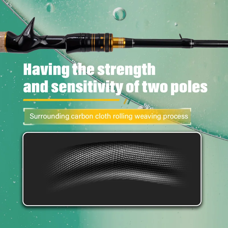 DEUKIO-caña de pescar de viaje, fundición giratoria, 1,8 m/2,1 m, 4/5 secciones, agarre de corcho, peso del señuelo, 4-25g, acción ML para pesca de carpa y lubina - imagen 4